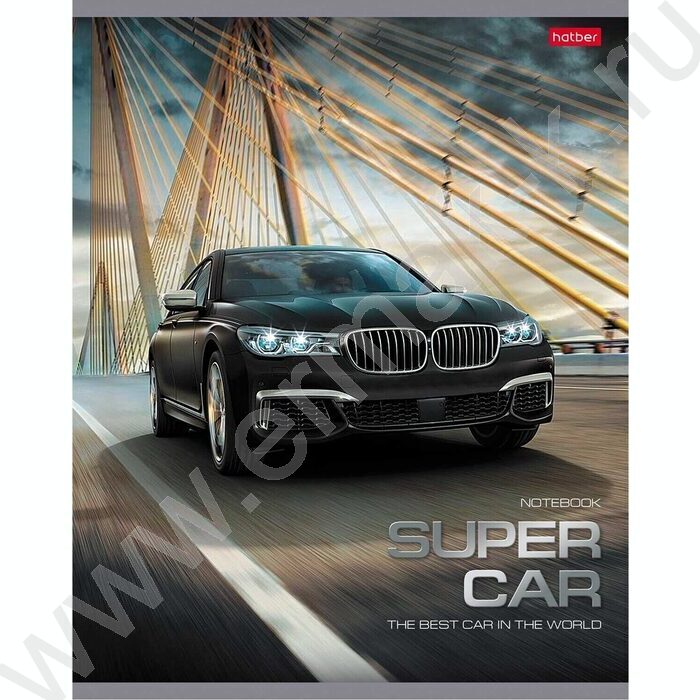 Тетрадь  48л клетка "Super Cars" 5видов | Фото 3