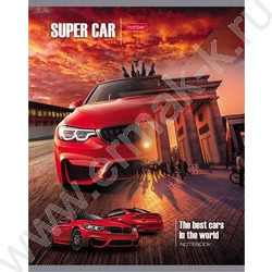 Тетрадь  48л клетка "Super Cars" 5видов | Фото 4