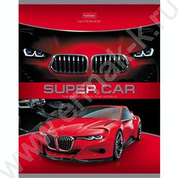 Тетрадь  48л клетка "Super Cars" 5видов | Фото 5