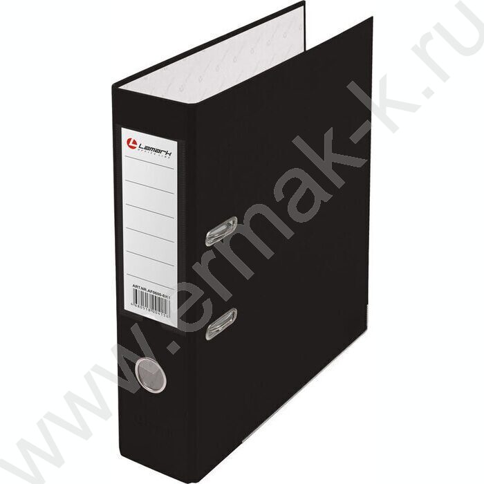 Файл 80мм PP собранный метал.окантовка черный с карманом | Фото 1