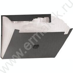 Папка-портфель с замком 7отд. черный А4 | Фото 2