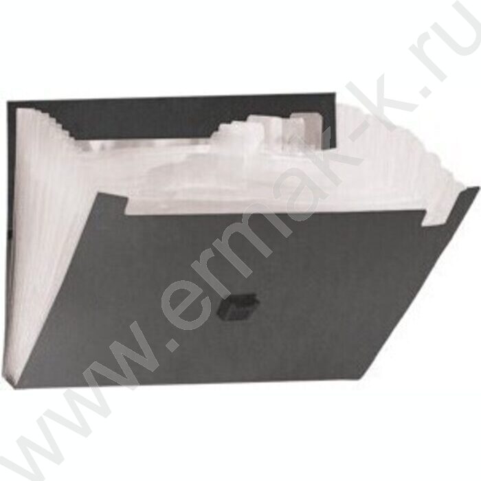 Папка-портфель с замком 7отд. черный А4 | Фото 2