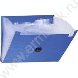 Папка-портфель с замком 13отд. синий А4 | Фото 2