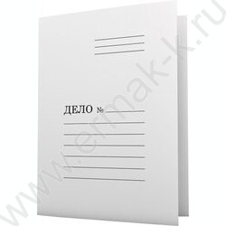 Скоросшиватель Дело картон белый б/зажима A4 220г/м² | Фото 1