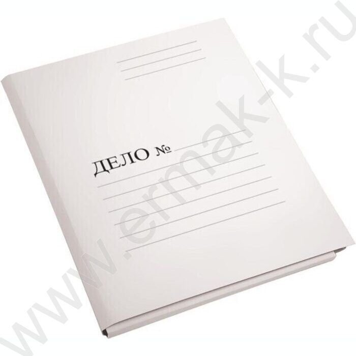 Скоросшиватель A4 картон белый 220г/м² пробитый | Фото 2