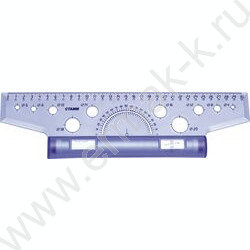 Рейсшина пл 30см прозр. с роликом | Фото 1