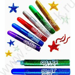 Гель с блестками /набор  6цв/ 15мл европодвес | Фото 1