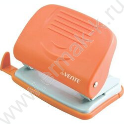 Дырокол  20л пластик Neon /линейка/ неоновый оранжевый | Фото 1