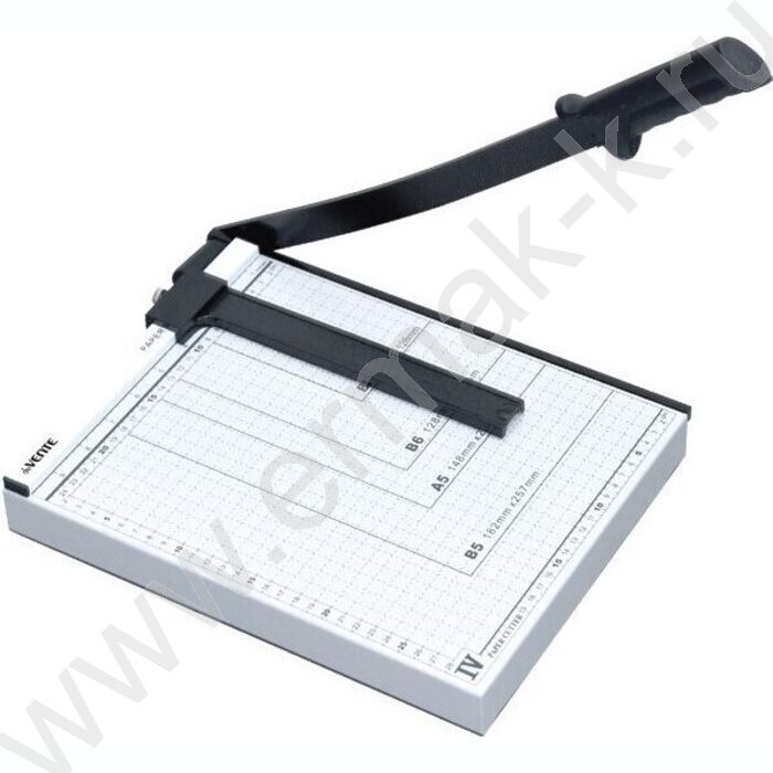 Резак д/бумаги A4 сабельный, длина реза - 300 мм,12л. метал. основание, серый | Фото 1