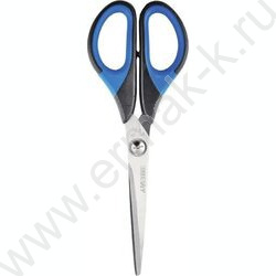 Ножницы 16см Twin двухцветные прорезиненные кольца, в картонном блистере | Фото 1