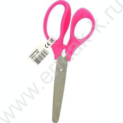 Ножницы 13см детские Ergo Line эргономичные пластиковые кольца, ассорти, картон. дисплей | Фото 2