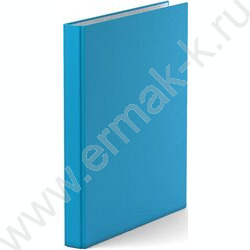 Папка 2 кольца 35мм Neon ламинир голубой | Фото 1