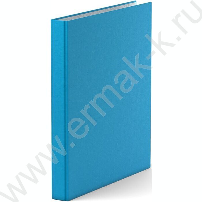 Папка 2 кольца 35мм Neon ламинир голубой | Фото 1