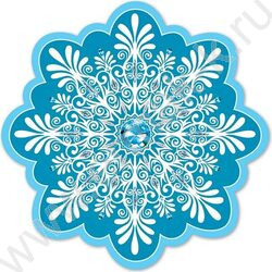 Украшение на скотче Снежинка | Фото 1