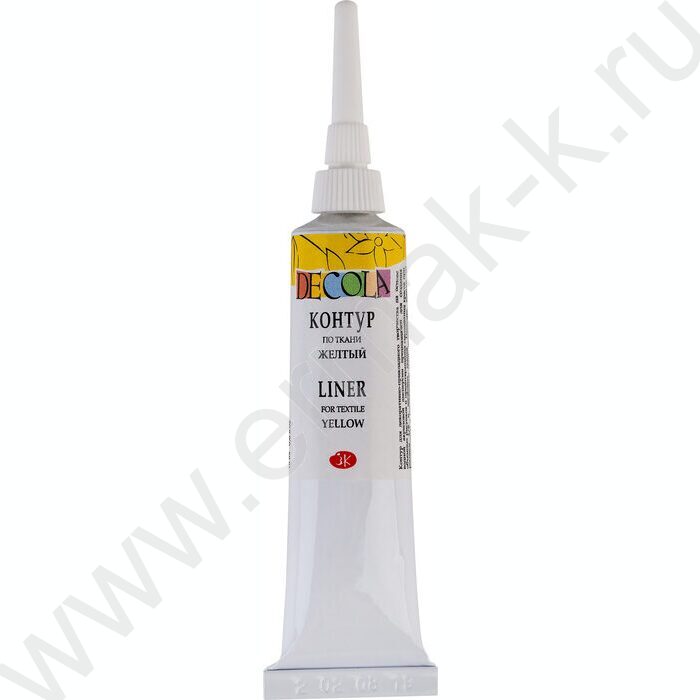 Контур  по ткани акриловый Декола Желтый 18мл | Фото 1
