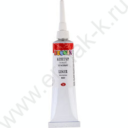 Контур  по ткани акриловый Декола Красный 18мл | Фото 1