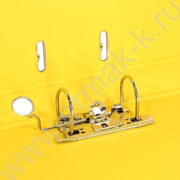 Файл 55мм PVC 2-стор. разборный желтый /метал. окант., карман | Фото 3