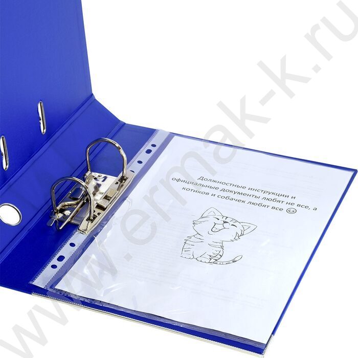 Файл 55мм PVC 2-стор. разборный синий /метал. окант., карман | Фото 5