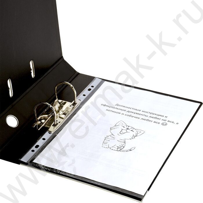 Файл 55мм PVC 2-стор. разборный черный /метал. окант., карман | Фото 5