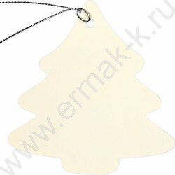 Набор подвесных ярлыков Новогодние серебро/для новогодних подарков, из картона с фигурной вырубк | Фото 5