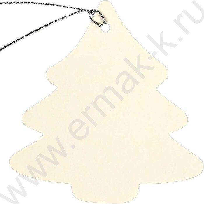 Набор подвесных ярлыков Новогодние серебро/для новогодних подарков, из картона с фигурной вырубк | Фото 5