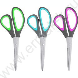 Ножницы 17см EasyCut+Ergo ассиметрич. форма ручек, резин. вставки /ассорти /блистер | Фото 1