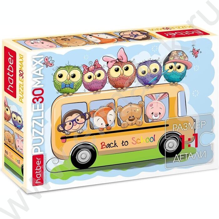Пазлы   30 MAXI Веселый автобус | Фото 1