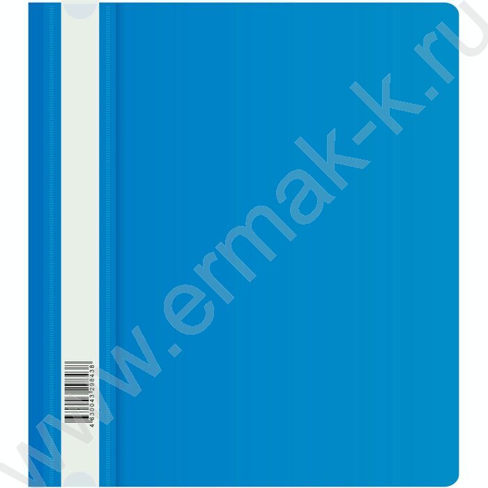 Скоросшиватель пл A5 синий прозрач.верх.лист | Фото 1