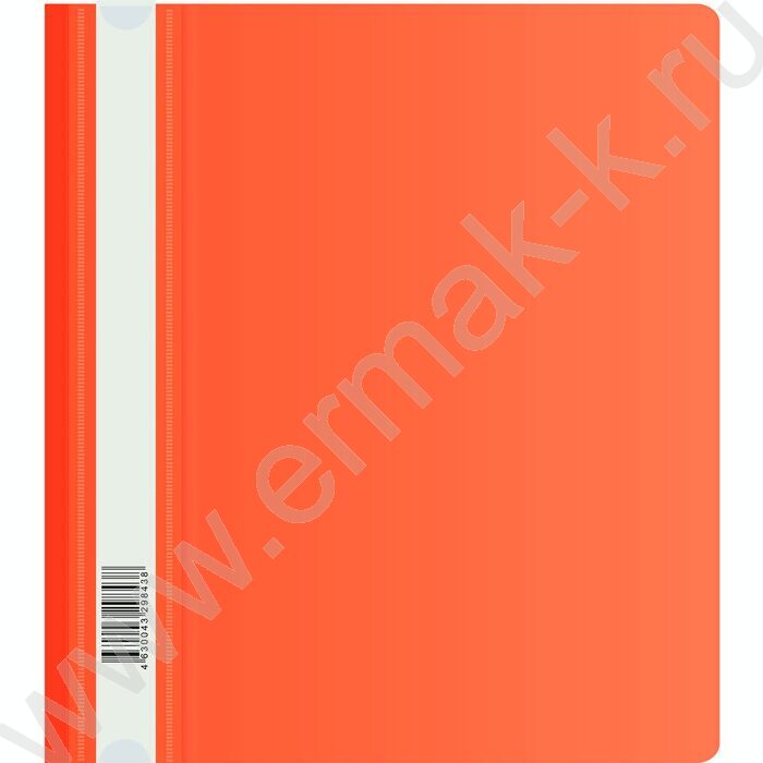 Скоросшиватель пл A5 красный прозрач.верх.лист | Фото 1