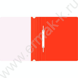 Скоросшиватель пл A5 красный прозрач.верх.лист | Фото 3