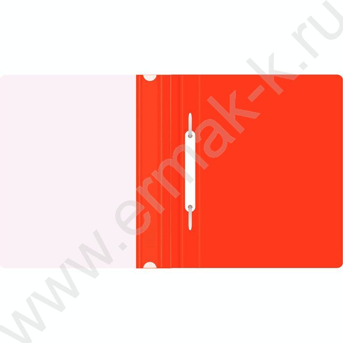 Скоросшиватель пл A5 красный прозрач.верх.лист | Фото 3