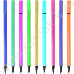 Фломастеры  24цв Triolino трехгранные, вентилируемый колпачок, к/кор с подвесом | Фото 2