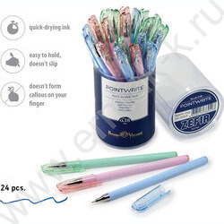 Ручка шар PointWrite Zefir синяя 0,38мм /3цв.корпуса | Фото 4