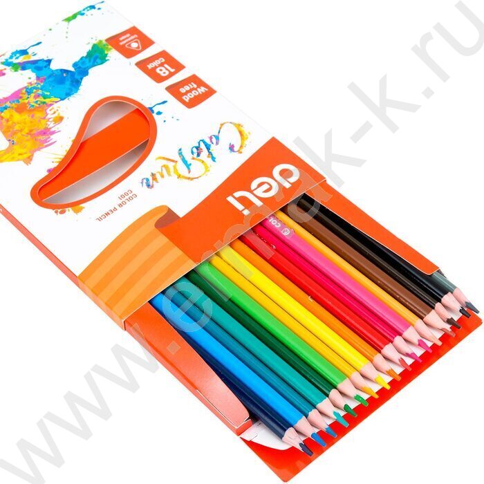 Карандаши пластиковые 18цв ColoRun /трехгранные/ европодвес | Фото 3