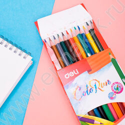 Карандаши  24цв/12шт ColoRun /липа, двухсторонние, европодвес | Фото 6