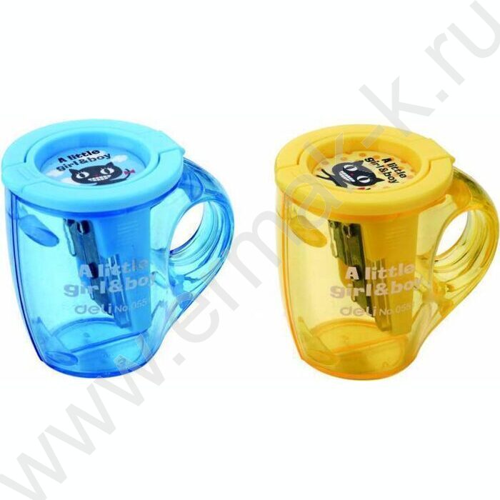 Точилка 2отв. пластик ассорти | Фото 1