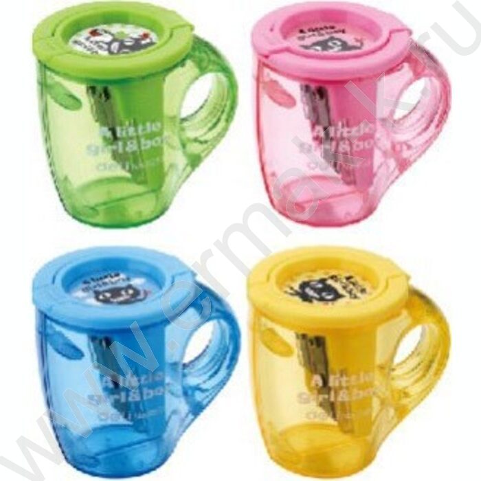 Точилка 2отв. пластик ассорти | Фото 3