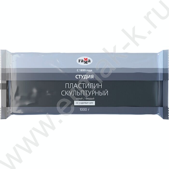 Пластилин скульптурный 1000г серый Т | Фото 1