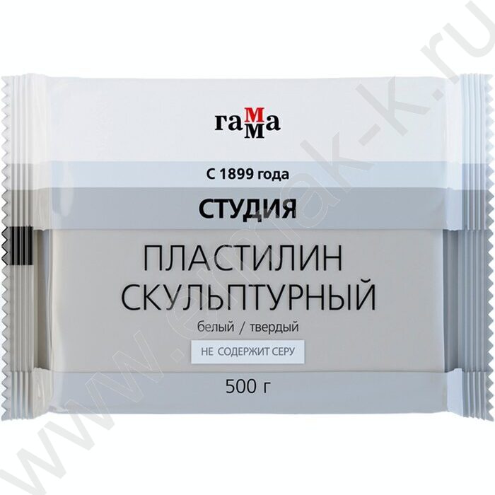 Пластилин скульптурный  500г белый Т | Фото 1