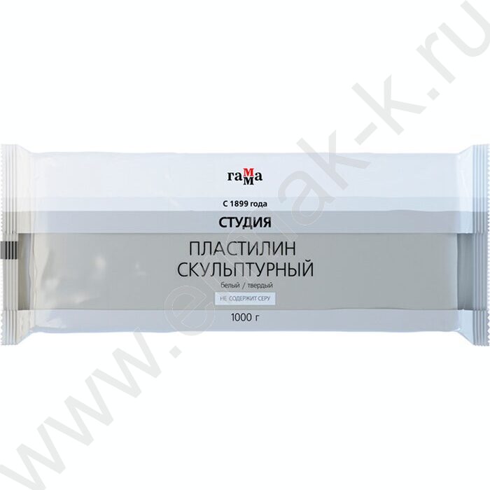 Пластилин скульптурный 1000г белый Т | Фото 1