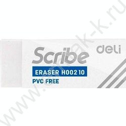 Ластик белый прямоугольный "Scribe Scribe" 54*20*10мм | Фото 1