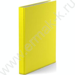 Папка 2 кольца 35мм Neon ламинир желтый | Фото 1