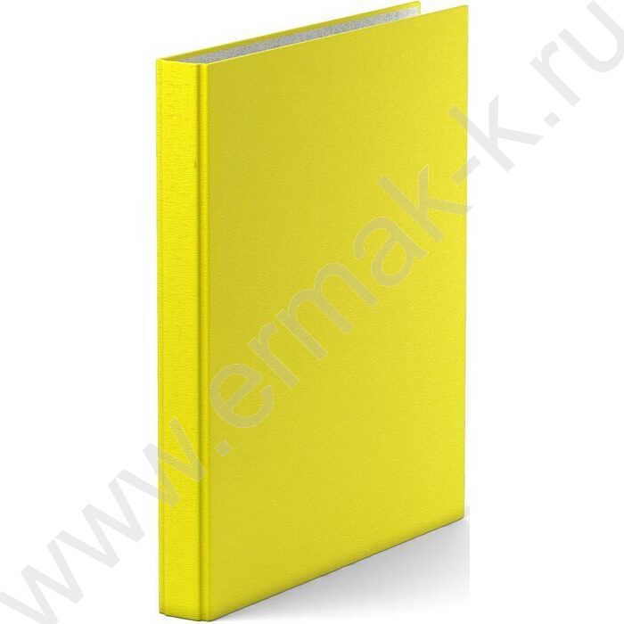 Папка 2 кольца 35мм Neon ламинир желтый | Фото 1