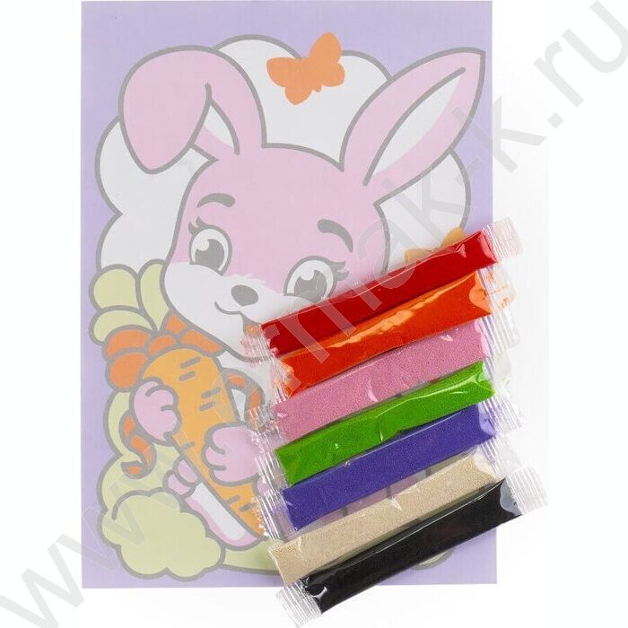 Набор д/творчества Фреска. Картина из песка "Зайка" | Фото 2