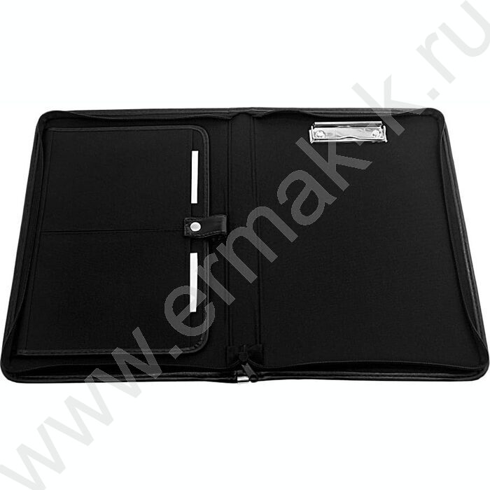 Папка иск.кожа черный /зажим для бумаг/ | Фото 2