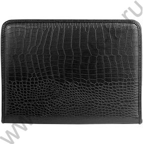 Папка иск.кожа черный крокодил