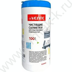 Чистящие салфетки д/пласт.поверхностей /100шт в тубе влажные | Фото 1