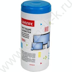 Чистящие салфетки д/экранов /100шт в тубе влажные | Фото 1