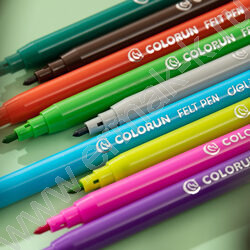 Фломастеры  12цв ColoRun вентилируемый колпачок, коробка европодвес | Фото 4