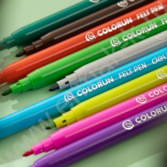 Фломастеры  12цв ColoRun вентилируемый колпачок, коробка европодвес | Фото 4